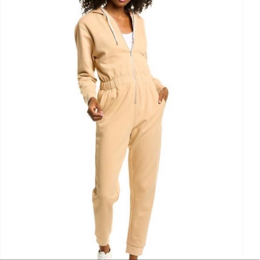 NWT and in packaging WeWoreWhat Tan Jumpsuit size small